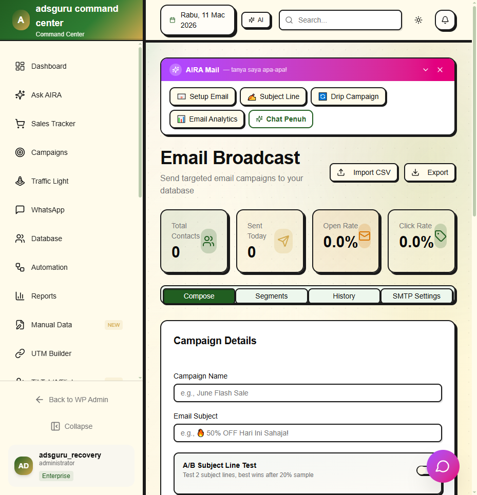 Email Broadcast